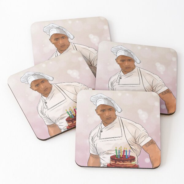 Item preview, Dwayne Johnson Cooking / Birthday! designed and sold by Orsum-art.