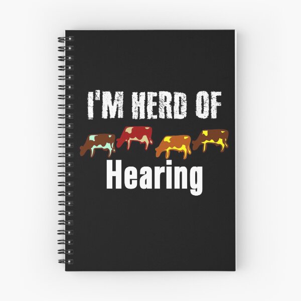 Item preview, Funny I'm Herd of Hearing Cow Lovers Colored Cows designed and sold by wordsonly.