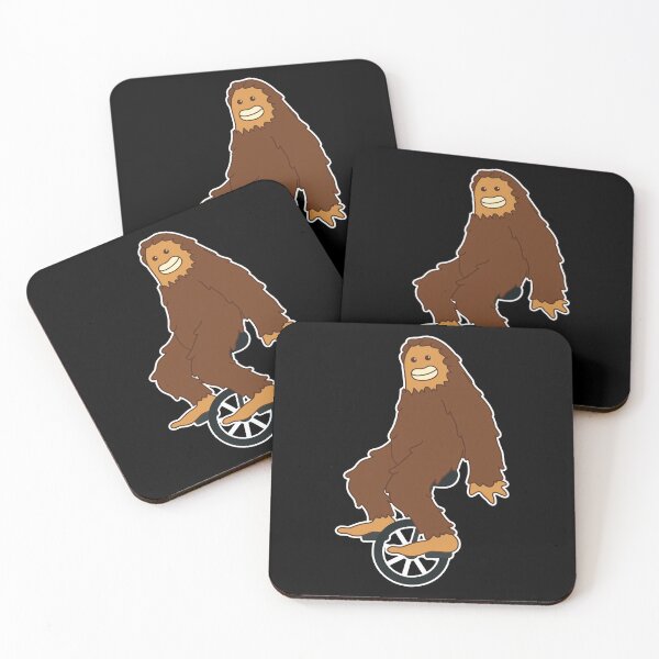 Item preview, UNICYCLE / BIGFOOT: Funny Bigfoot Riding Unicycle Sasquatch Yeti Wild Beast Gift Idea designed and sold by SimonGs.