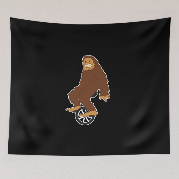 Item preview, UNICYCLE / BIGFOOT: Funny Bigfoot Riding Unicycle Sasquatch Yeti Wild Beast Gift Idea designed and sold by SimonGs.