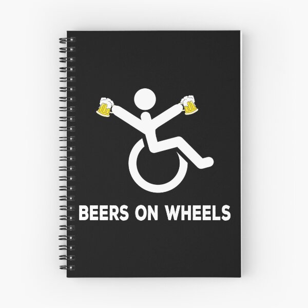 Item preview, Cervezas Sobre Ruedas - Humor De La Discapacidad designed and sold by DeesDeesigns.