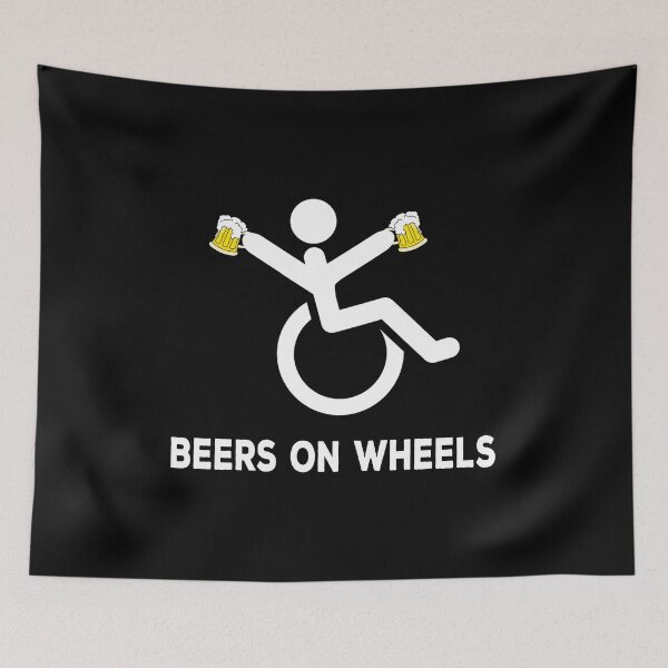 Item preview, Beers on Wheels - Disability Humor designed and sold by DeesDeesigns.
