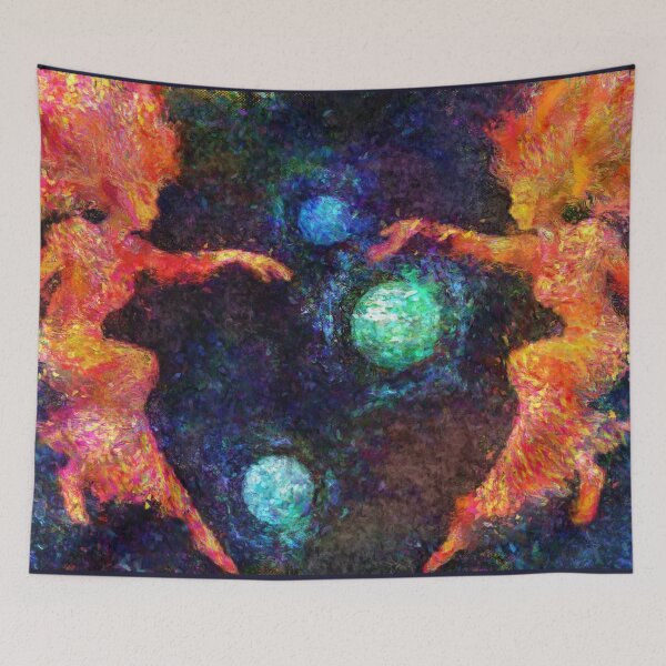 Item preview, Phantasy Star II Title Screen Impressionist Painting designed and sold by BonBonBunny.