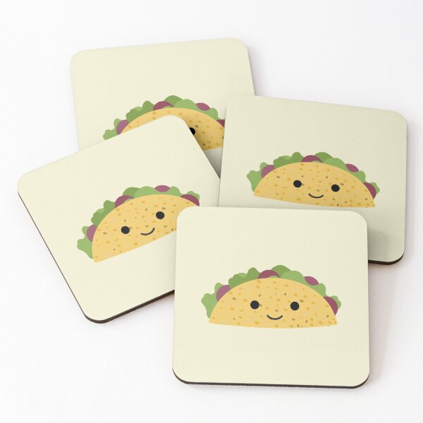 Item preview, Cute Cartoon Smiling Kawaii Taco designed and sold by Hedgie Designs.