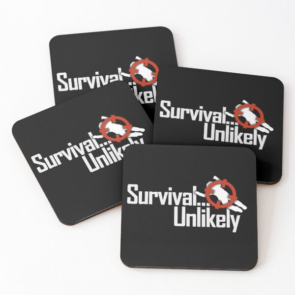 Item preview, Survival... Unlikely Logo designed and sold by ZebraMonkeys.