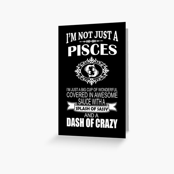 Pisces - Birthday Horoscope Zodiac Sign Greeting Card