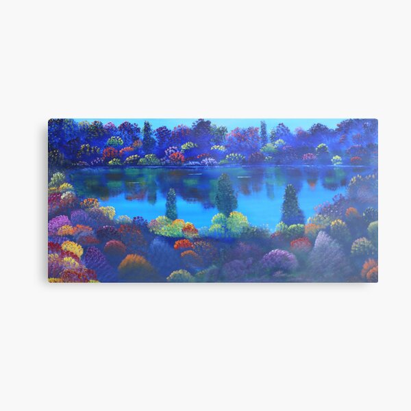 Garden Lake Metal Print