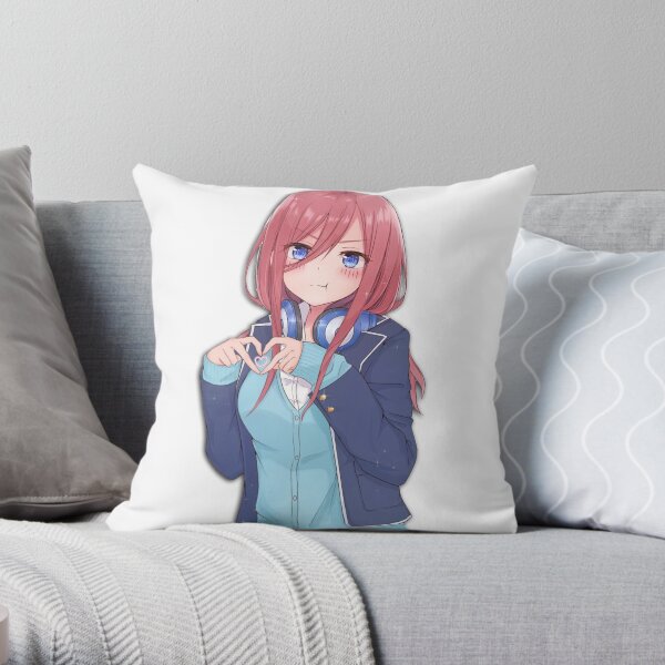 Miku - The Quintessential Quintuplets Throw Pillow