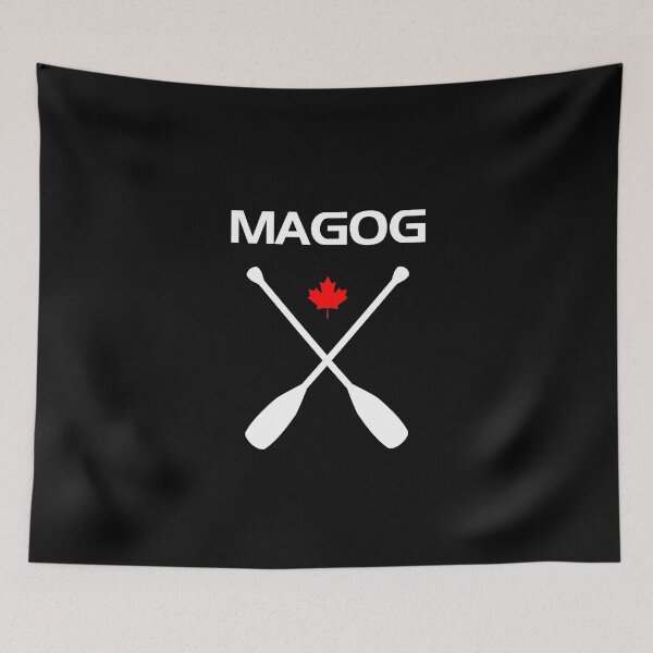 Item preview, Magog Canada Crossed Paddle Oars Maple Leaf Dark Color designed and sold by TinyStarCanada.