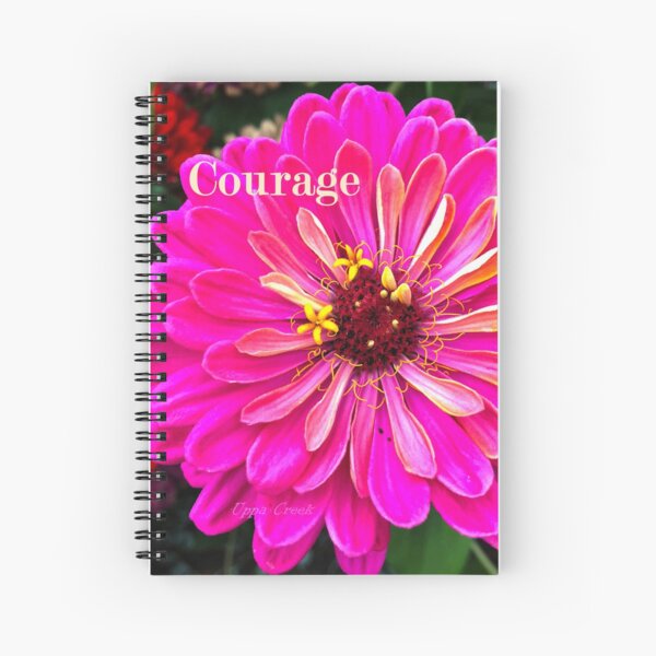 Courageous Zinnia Spiral Notebook