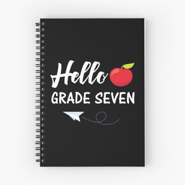 Aperçu de l'œuvre Bonjour, septième année, dessins mignons de rentrée des classes créée et vendue par SpiritWestDesig.