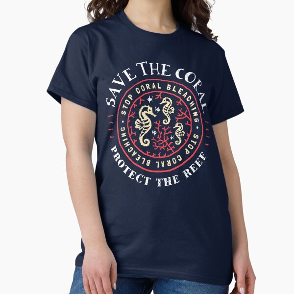 Item preview, Protect the Coral, Save the Reef - Rustic Crest Design designed and sold by Bangtees.