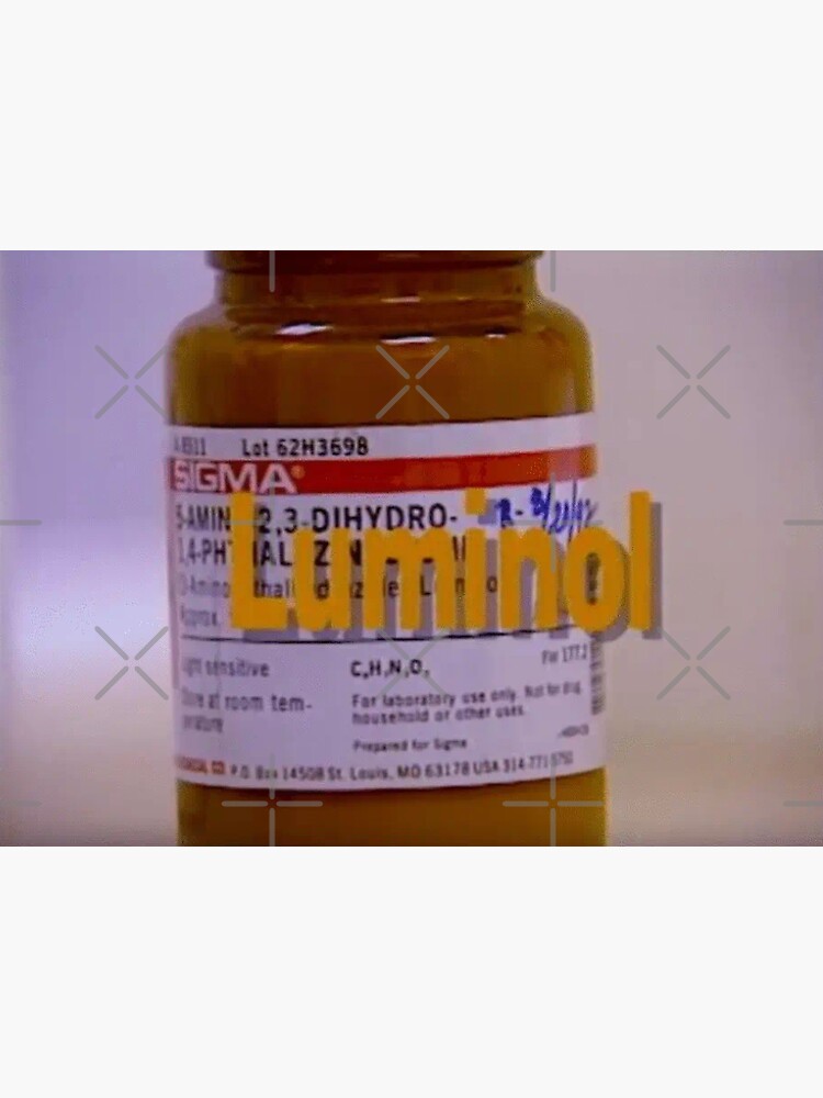 "Luminol" Sticker for Sale by korolevacarly Redbubble