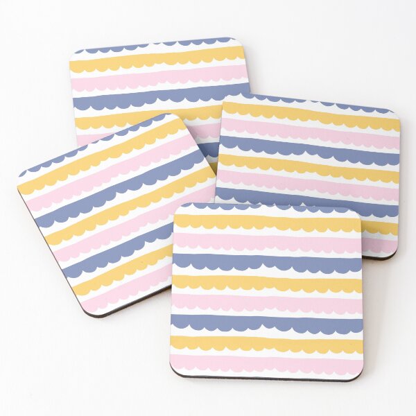 Item preview, Colorful Stripes Cloud Line Pattern designed and sold by anabellstar design co.