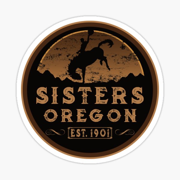 Vista previa del artículo con la obra «Hermanas, Oregon Est. 1901», diseñado y vendido por NoBonesLife.