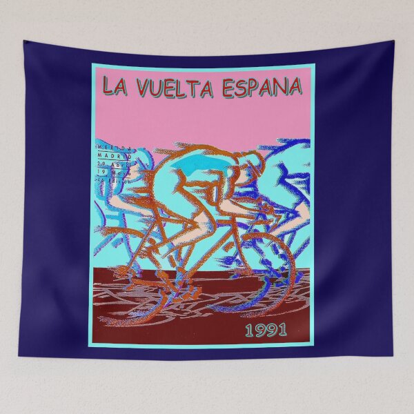 Item preview, VUELTA ESPAÑA: Impresión publicitaria de carreras de bicicletas vintage de 1991 designed and sold by posterbobs.