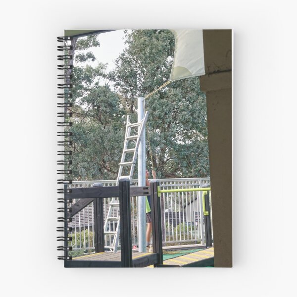 Item preview, Sail cloth Installation the one supporting tower yet to be fitted 20190417 0307  designed and sold by Fred Mitchell.