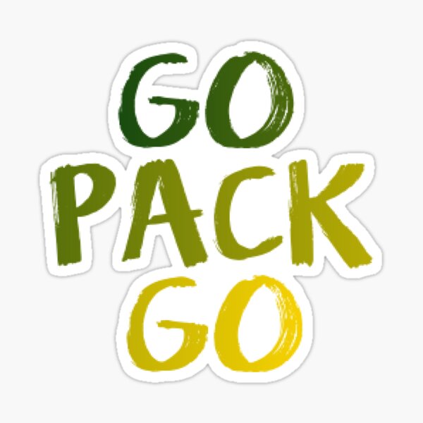 Go Packers Stickers, Unique Designs