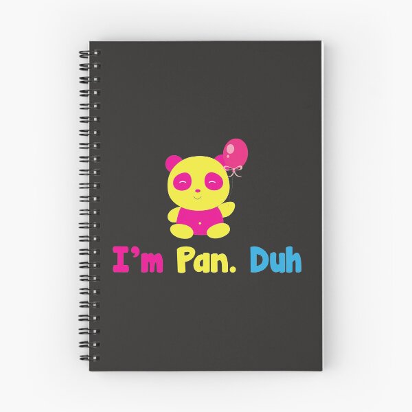 Item preview, I'm Pan Duh Panda - Pansexual designs - Omnisexual prints product designed and sold by shoutoutshirtco.