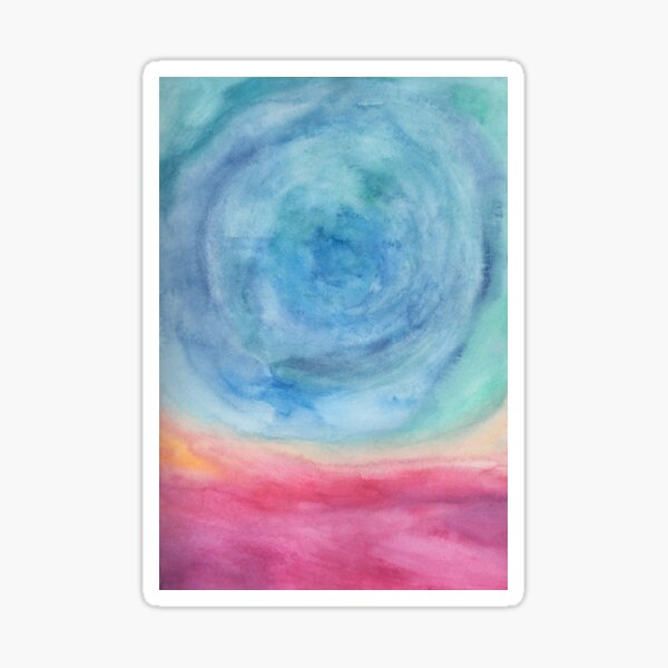 swirled landscape Sticker