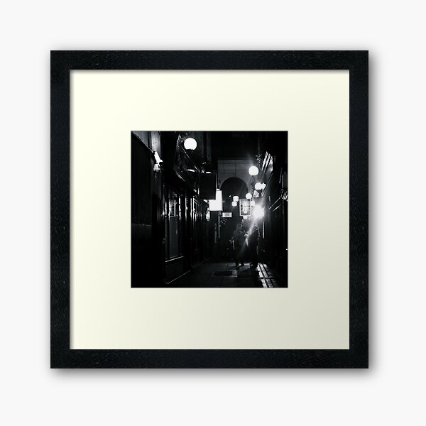 Dark End Of The Street Framed Art Print