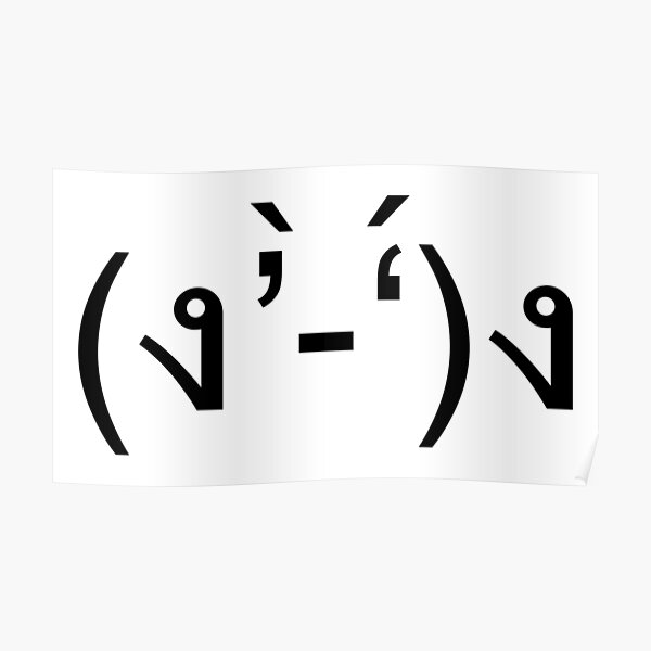 Ascii Emoticon Posters For Sale | Redbubble