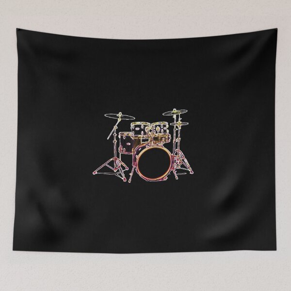 Item preview, DRUMKIT - sketch neon - digital paint by Iona Art Digital designed and sold by IonaArtDigital.