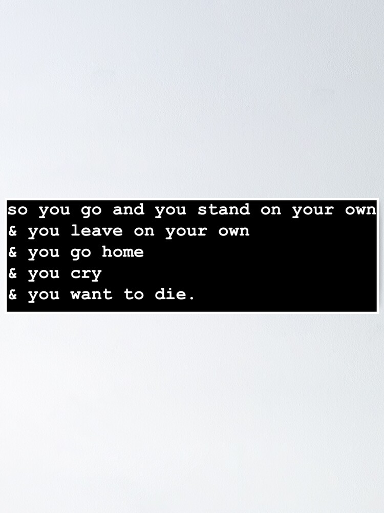 How Soon Is Now By The Smiths Lyrics Poster By Anddrea Redbubble