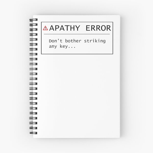 Item preview, Apathy Error designed and sold by Marc Bublitz.