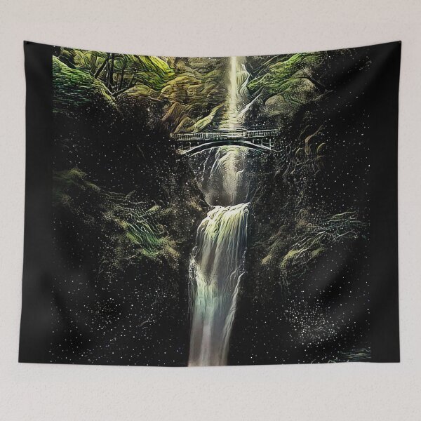 Item preview, The falling light of Multnomah Falls designed and sold by Alyxandre.