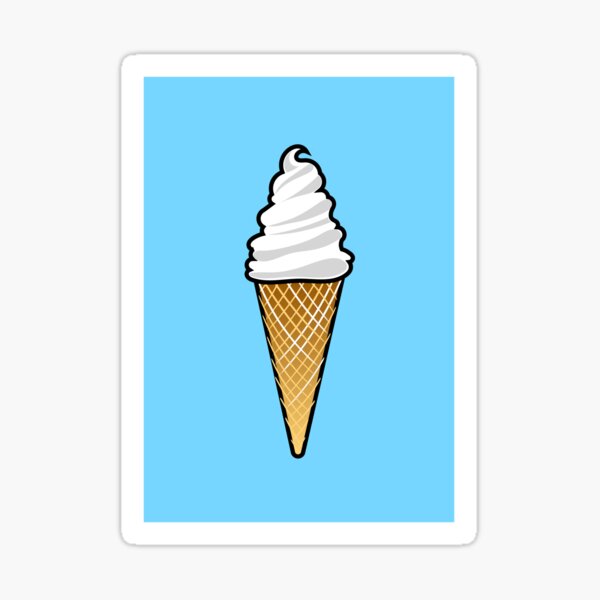 Ice Cream Van Stickers Redbubble - ice cream cone roblox id