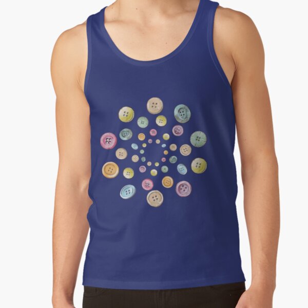 button mandala Tank Top