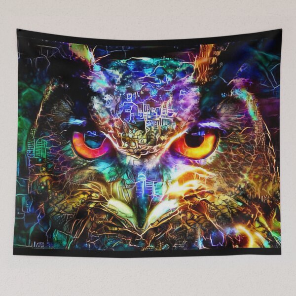 Item preview, Electrified Night Owl designed and sold by Alyxandre.