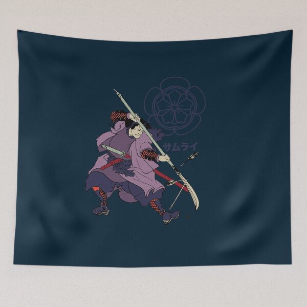 Item preview, Samourai with naginata designed and sold by les-dudes.