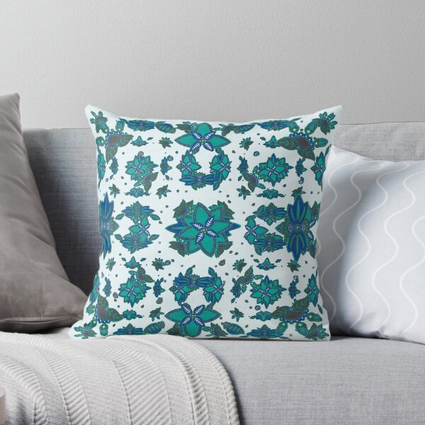 Folk Art revival Throw Pillow