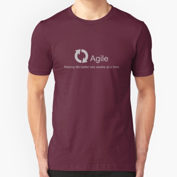 Agile Making Life Better Slim Fit T-Shirt
