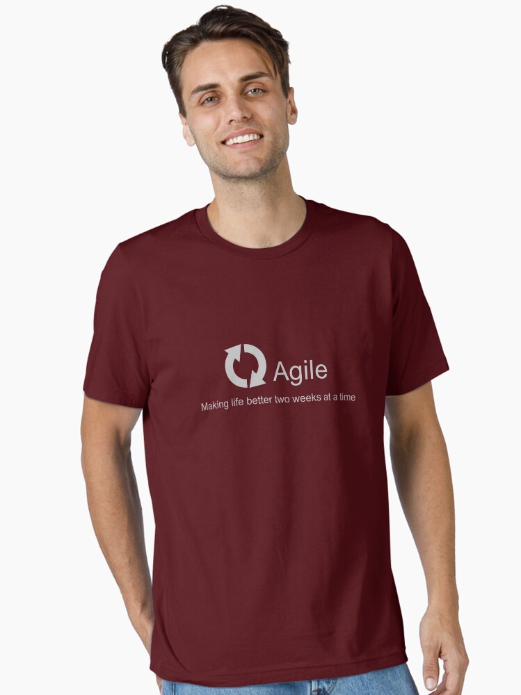Thumbnail 2 of 7, Essential T-Shirt, Agile Making Life Better designed and sold by AdTheBad.