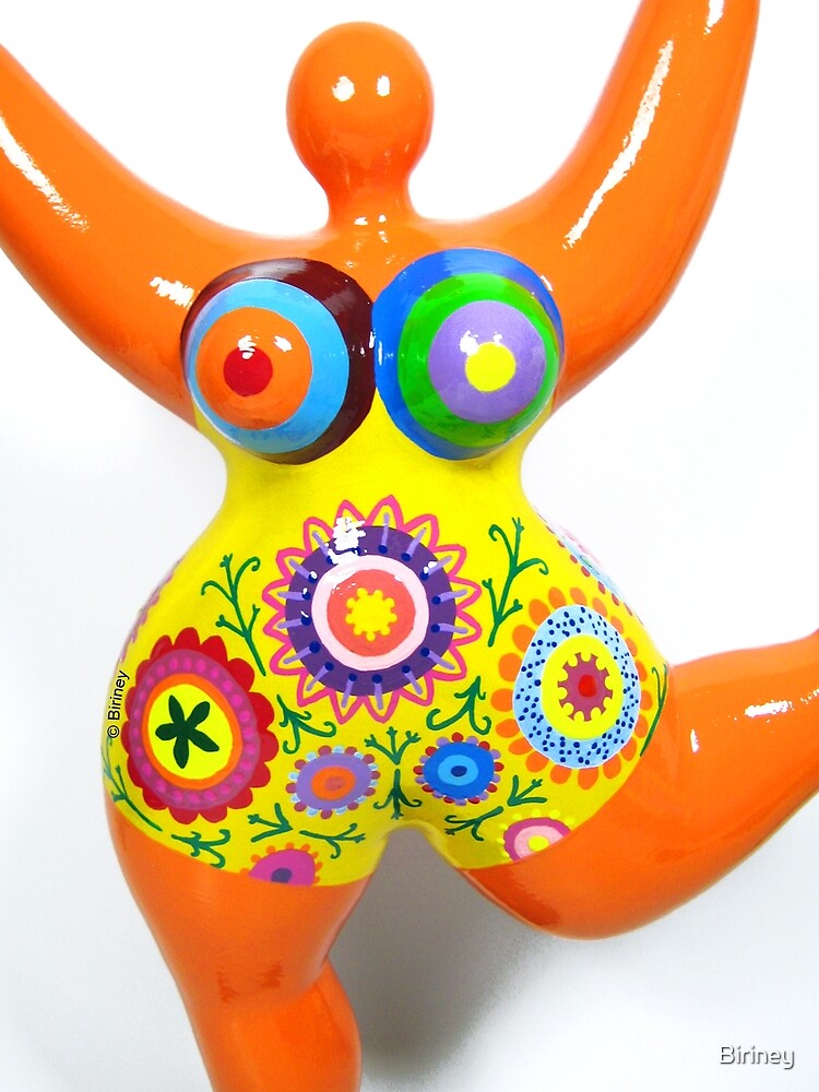Thumbnail 3 von 3, Poster, Orange Nana Biriney - tribute to Niki de Saint Phalle designt und verkauft von Biriney.