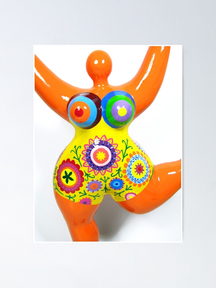 Thumbnail 1 von 3, Poster, Orange Nana Biriney - tribute to Niki de Saint Phalle designt und verkauft von Biriney.