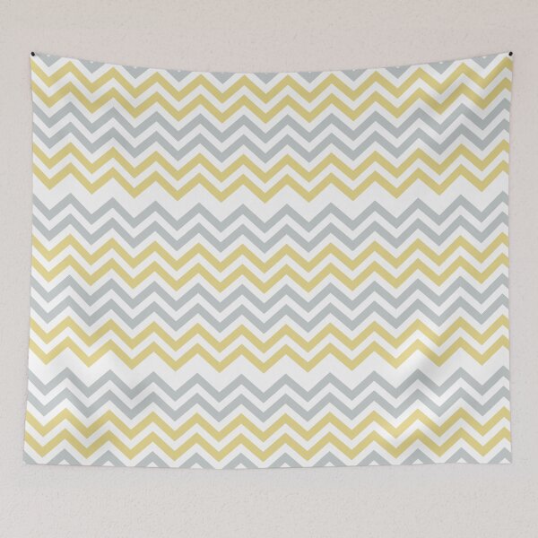 Item preview, Trendy Yellow And Gray Chevron   designed and sold by semas.
