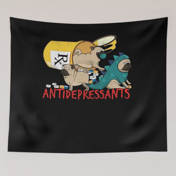 Item preview, Pug Antidepressants Pills  designed and sold by donpakito.