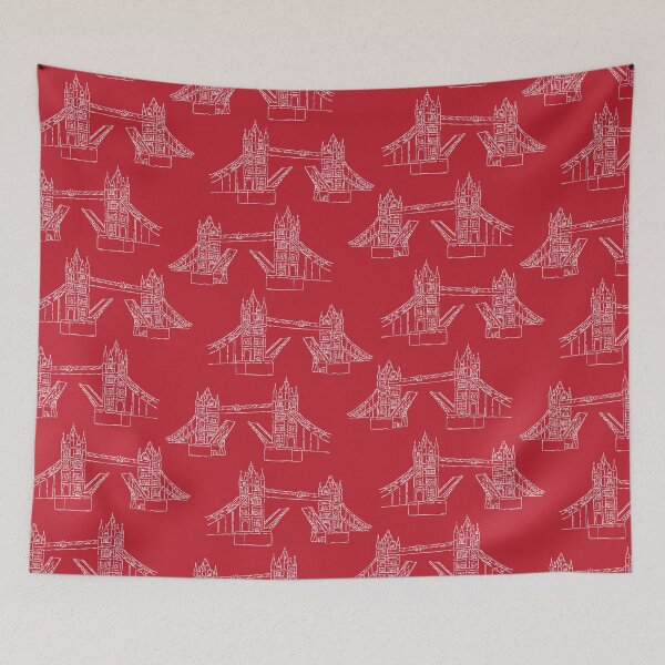 Item preview,  Sketchy London Tower Bridge seamless pattern. designed and sold by Limolida.