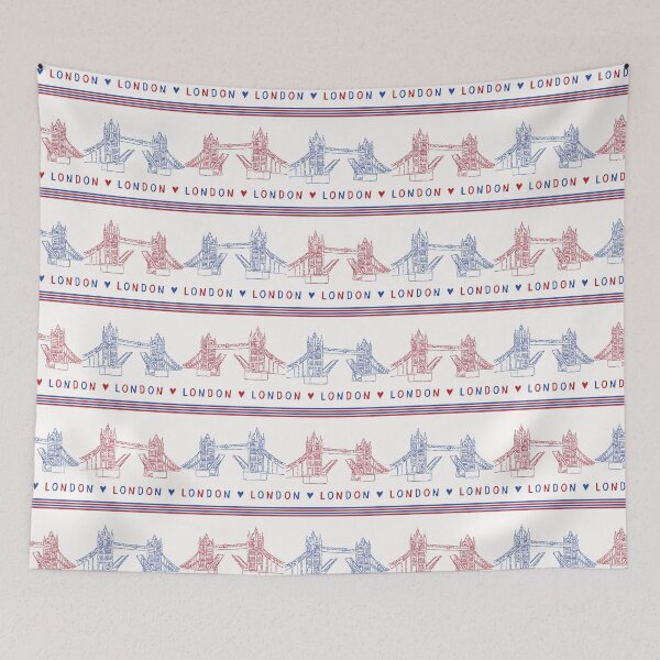 Item preview,  Sketchy London Tower Bridge seamless pattern.  designed and sold by Limolida.