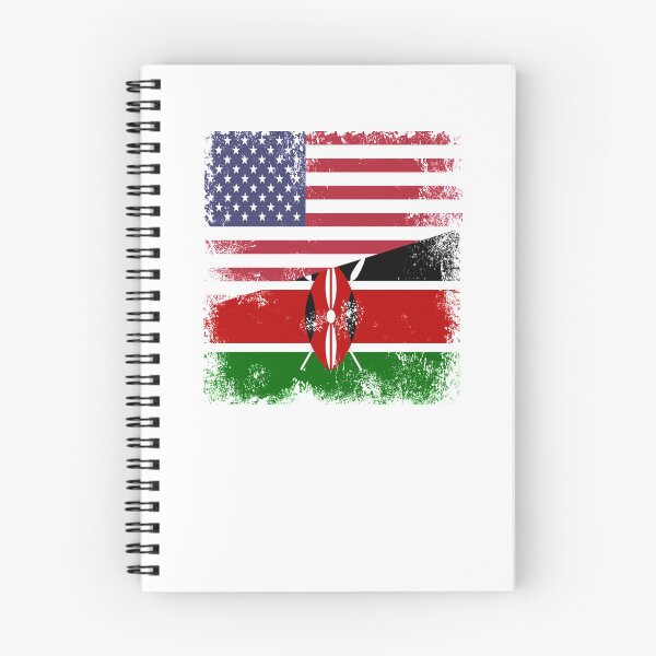 Item preview, Half Kenyan Flag Design | Vintage Kenya USA Gift designed and sold by melsens.