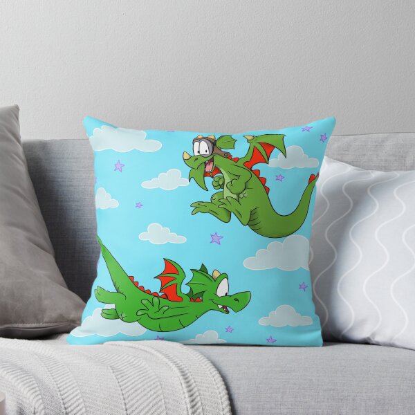 Item preview, Flying Dragons Print, Pillow, Clock, Duvet, Phone Case, Stickers designed and sold by ZookieCartoons.