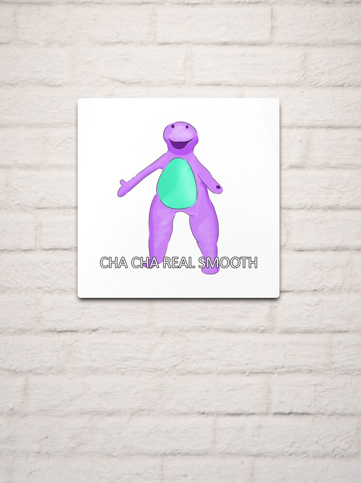 Barney Cha Cha Real Smooth Meme Metal Print