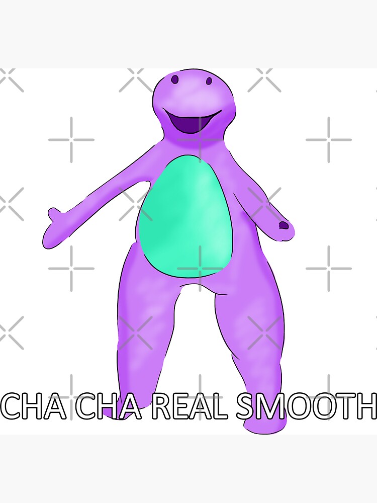 Barney Cha Cha Real Smooth Meme Magnet