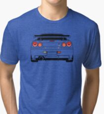 Nissan GTR R34 Schwarz Vintage T-Shirt