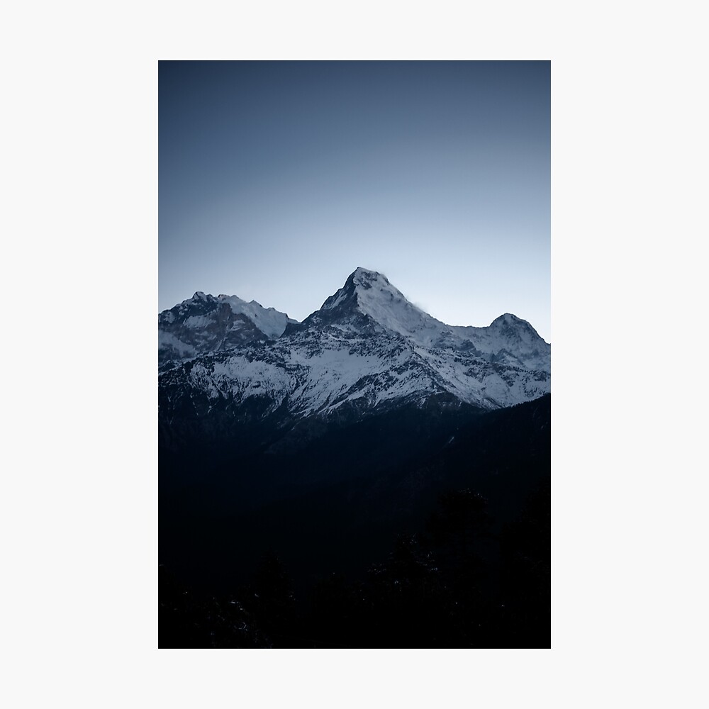 Snowy Mountains Of The Himalaya Nature Photography Poster By Agnieszkaart Redbubble