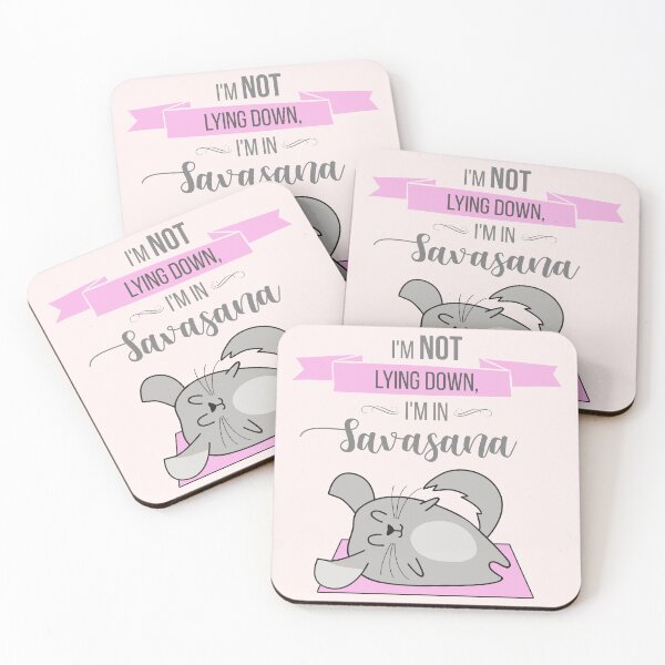 Item preview, Savasana - chinchilla designed and sold by RatArt Designs.